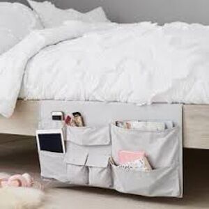 Pottery Barn Dorm: XL Ultimate Bedside Storage in Grey